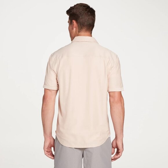 NWT VRST Men's Short Sleeve Button Down Shirt in Minimal Pink Size 2X - Picture 2 of 8
